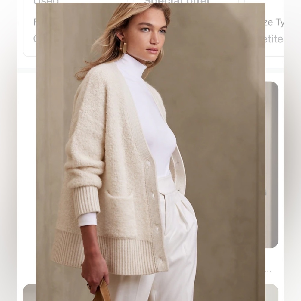 Banana Republic Boucle Cardigan